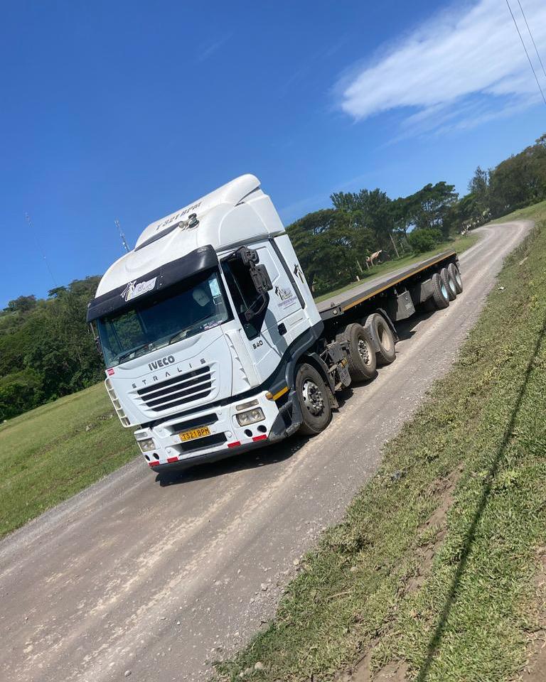 Truck on highway